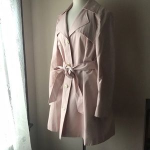 Karl Lagerfeld Paris Blush Pink Spring Trenchcoat